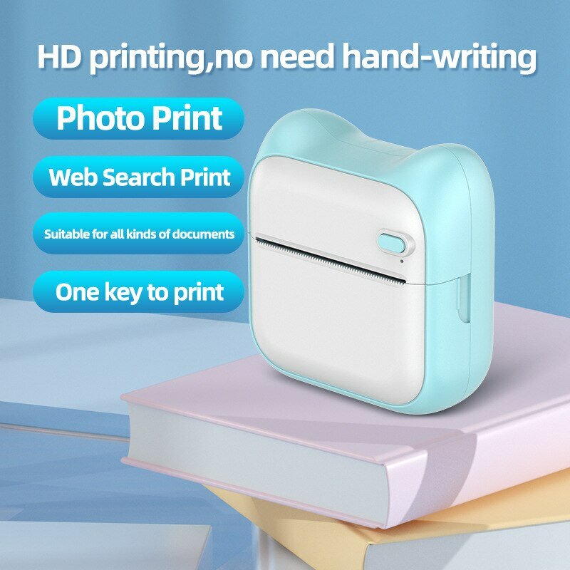 Mini Pocket Printing Paper sem fio, Impressora Pergunta Errada, 5pcs