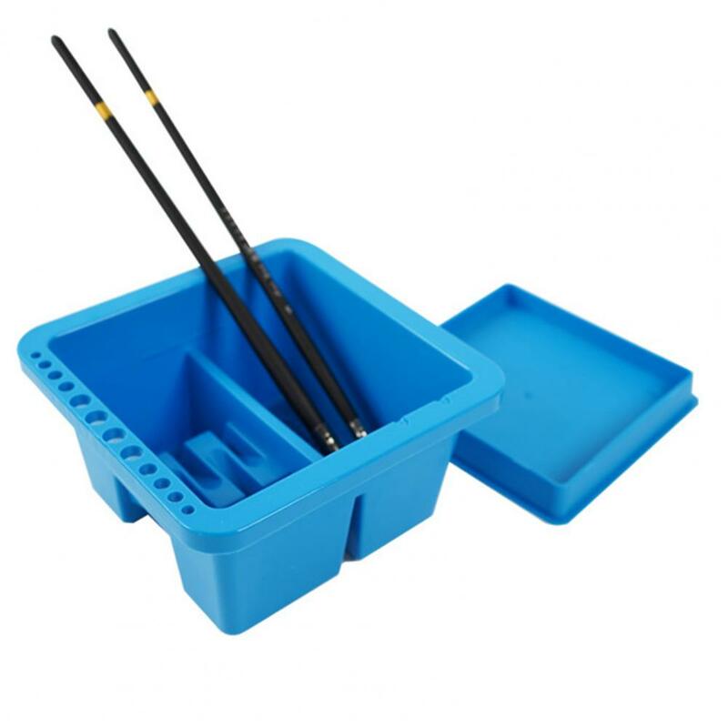 Novel Watercolor Pen Holder Anti-scratch Pen Washer Multifunctional Square Shape Watercolor Bucket  Hold Paintbrush