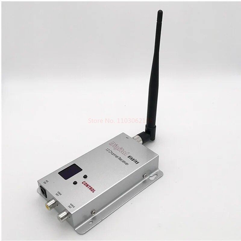 Receptor do transmissor de áudio e vídeo para RC Drone, AV Sender, TV sem fio, FPV Quadcopter, 1.2ghz, 1.2g, 8ch, 1.5w, 1500mw