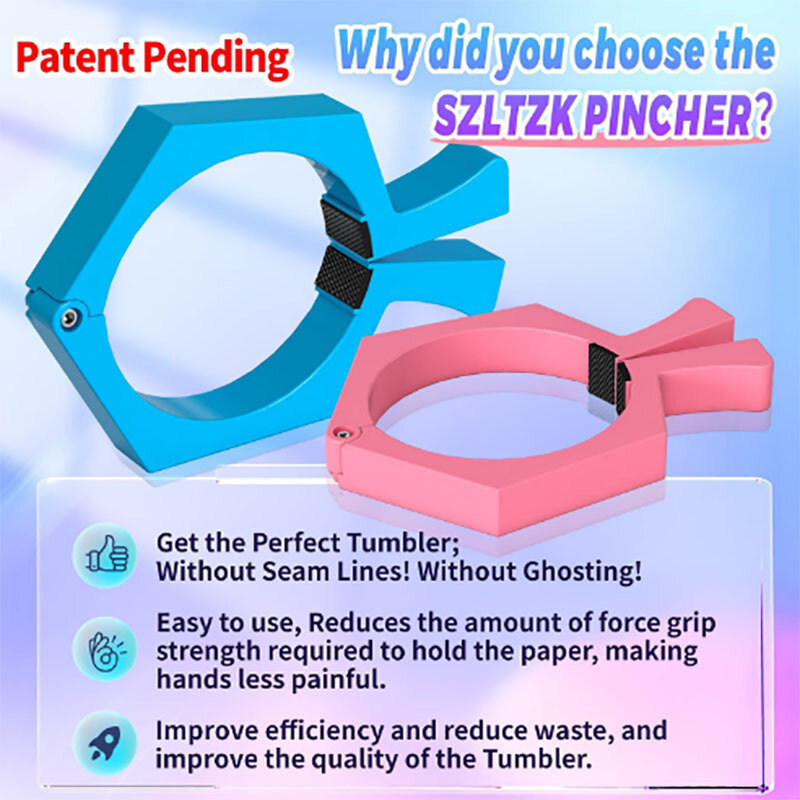 Pinch Perfect-abrazadera de vaso antideslizante, accesorios de sublimación, ajuste apretado con mecanismo de apriete de tuerca de ala, herramienta de envoltura