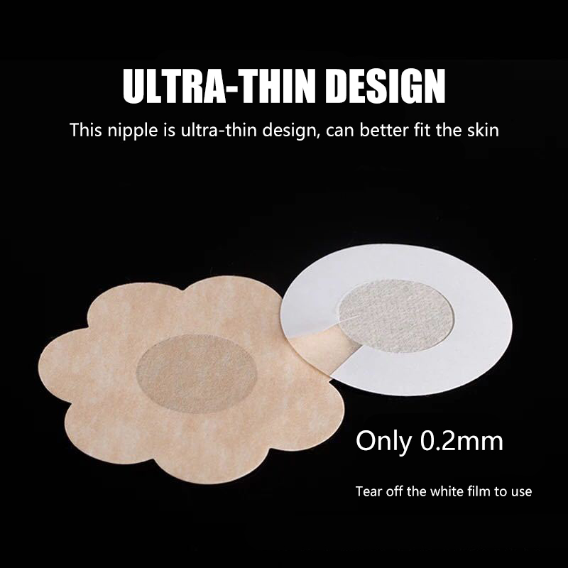 50 Pcs Women Invisible Breast Lift Tape Overlays on Bra Sexy Nipple Stickers Chest Covers Adhesivo Bra Nipple Pasties Protection