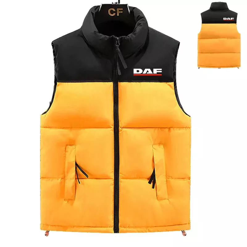 Truck DAF men's down jacket Winter Thicken warm down Cotton Jacket down vest Color contrast design men's high-end down jacket