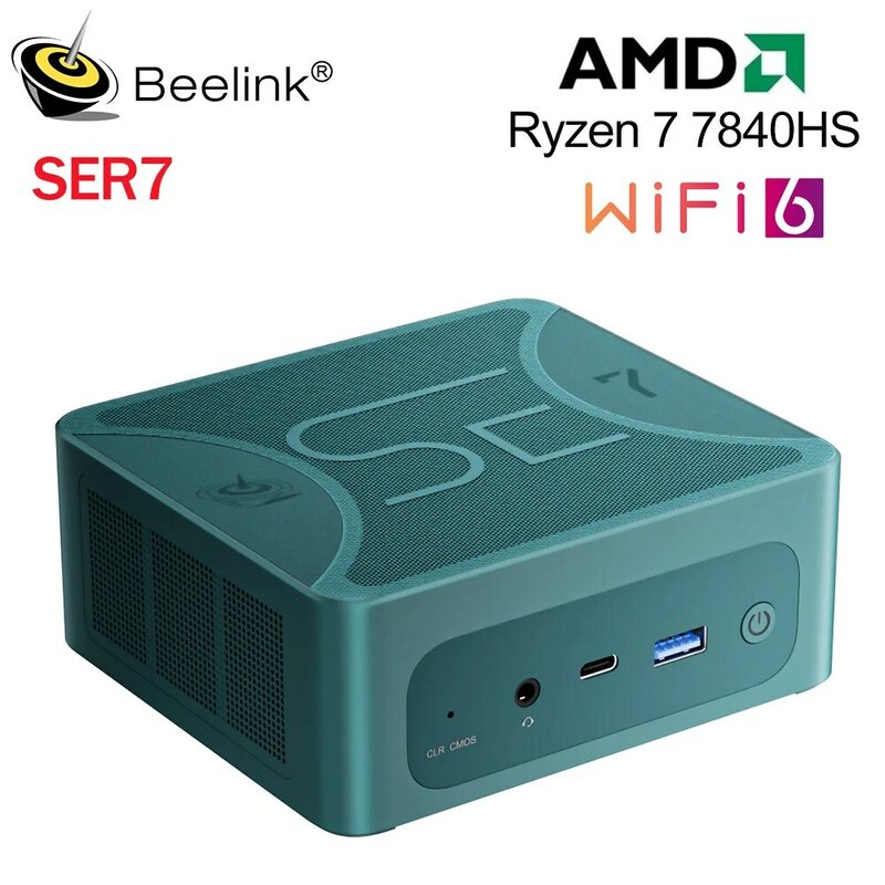 Beelink-SER5 Max AMD Ryzen 7 5800H 16GB 500GB NVME SSD SER5 5560U SER5 Pro 5700U SER7 7840HS 32G 1T, Mini ordenador para juegos
