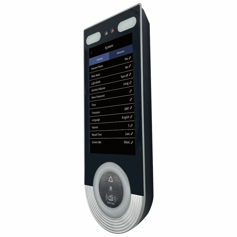 LINUX mesin absensi sidik jari, kontrol akses RFID Nadi wajah biometrik TCP/IP tubuh Aloi seng