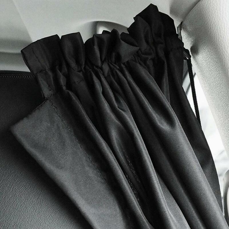 2pcs/set Sun Shade Privacy Curtain Taxi Car Isolation Curtain Partition Protection Curtain Commercial Car Interior Accessories