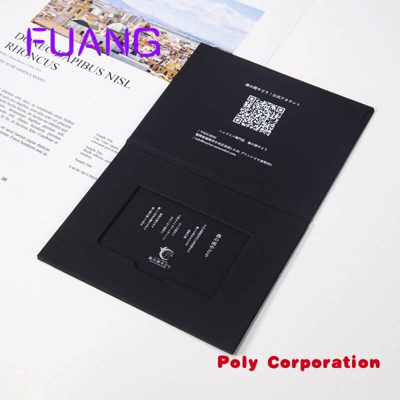 럭셔리 신용 카드 포장 박스, 맞춤형 블랙 소프트 터치 페이퍼, 마그네틱 VIP 카드 선물 상자