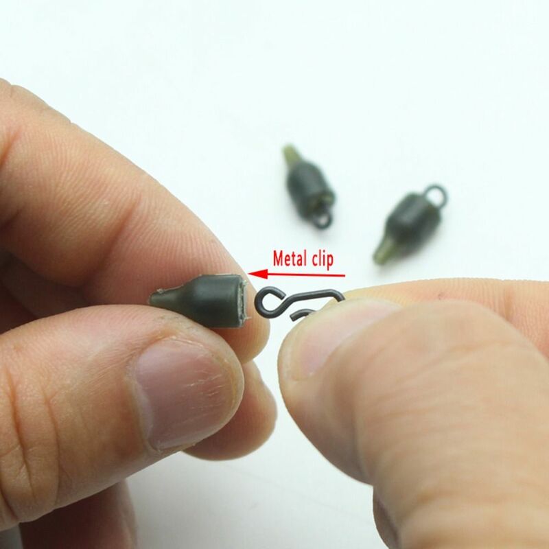 10PCS Carp Fishing Rolling Stop Beads Quick Change Beads Spinner Swivel Rig Line Holder Connector Fishing Tackle Accessories