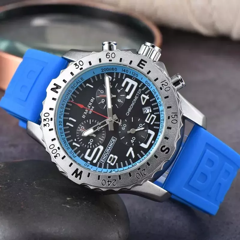 정품 브랜드 남성용 시계, 럭셔리 최고 품질, 다기능 스포츠 방수 시계, 자동 날짜 크로노그래프 쿼츠 AAA 시계