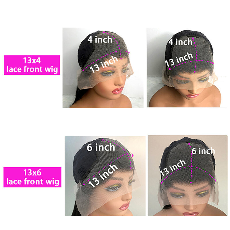 Peruca frontal de renda transparente para mulheres, perucas de onda corporal, cabelo humano brasileiro, loiro mel, 13x4, 13x6, 613