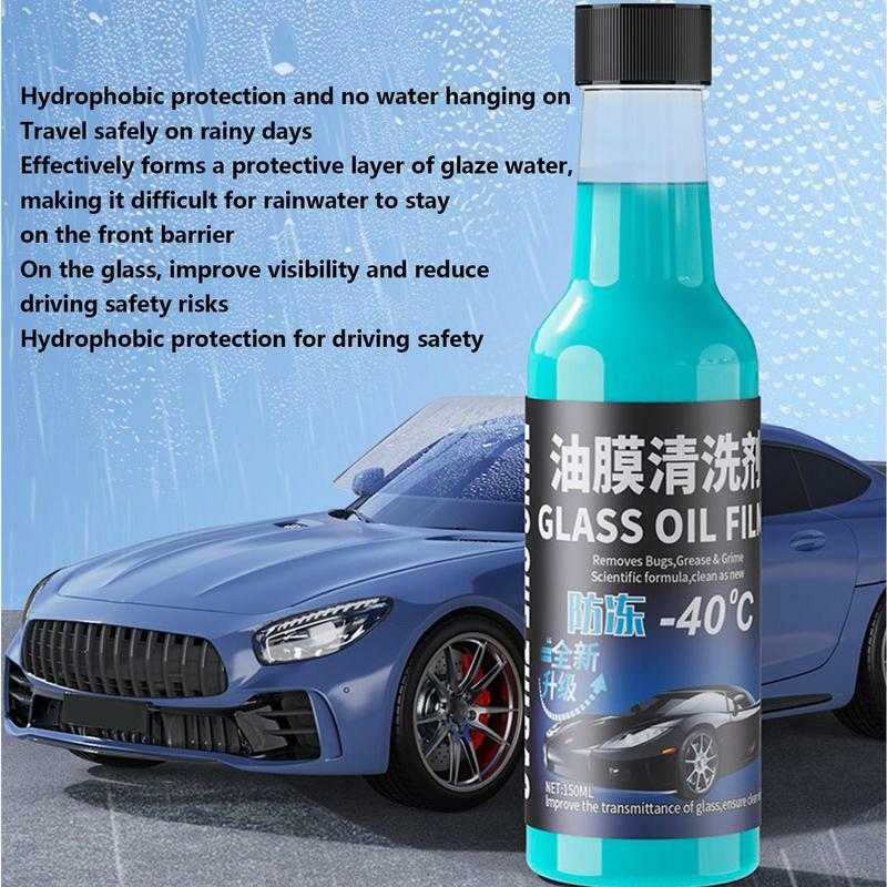 Car Glass Oil Film Cleaner Auto Windshield Glass Cleaning Agent Lubrication Vehicle Cleaning Tool For Car Window Windshield And