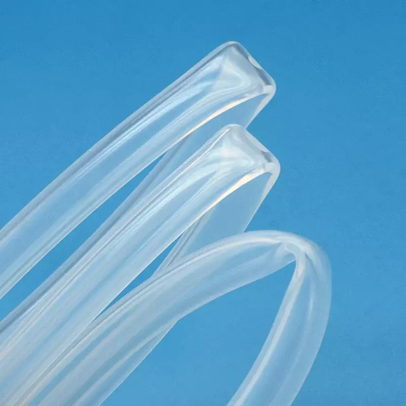 Tubo in gomma siliconica per uso alimentare 1/5/10m trasparente ID 0.5 1 2 3 4 5 6 7 8 9 10 12 13 14mm O.D tubo flessibile in Silicone non tossico