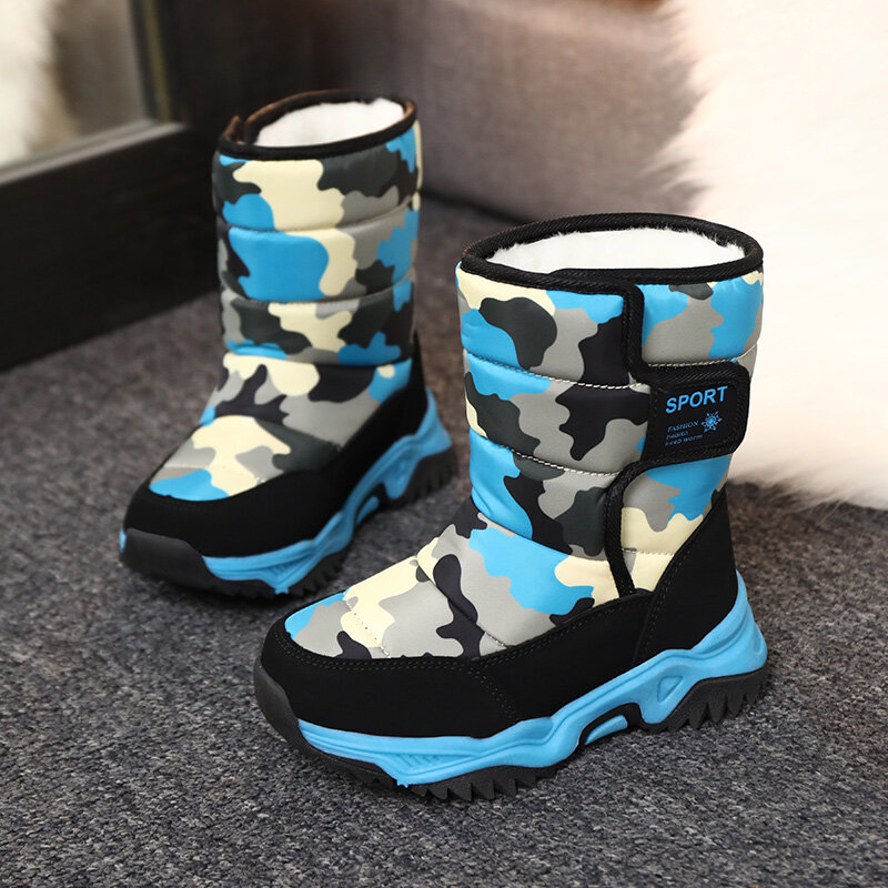 Kids Snow Boots Girl Waterproof Kids Winter Boots for Girls Shoes for Toddlers Girl's Boot Autumn Children's Shoes Girls' Rubber