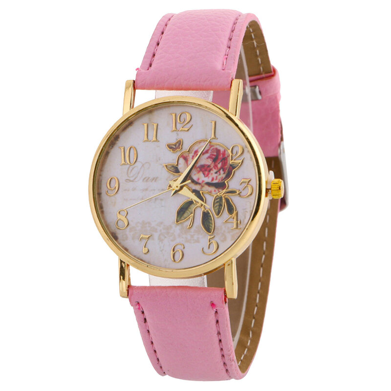 男性と女性のためのピンクのデザインの時計,ファッショナブルな時計,ギフトに最適,新しいコレクション