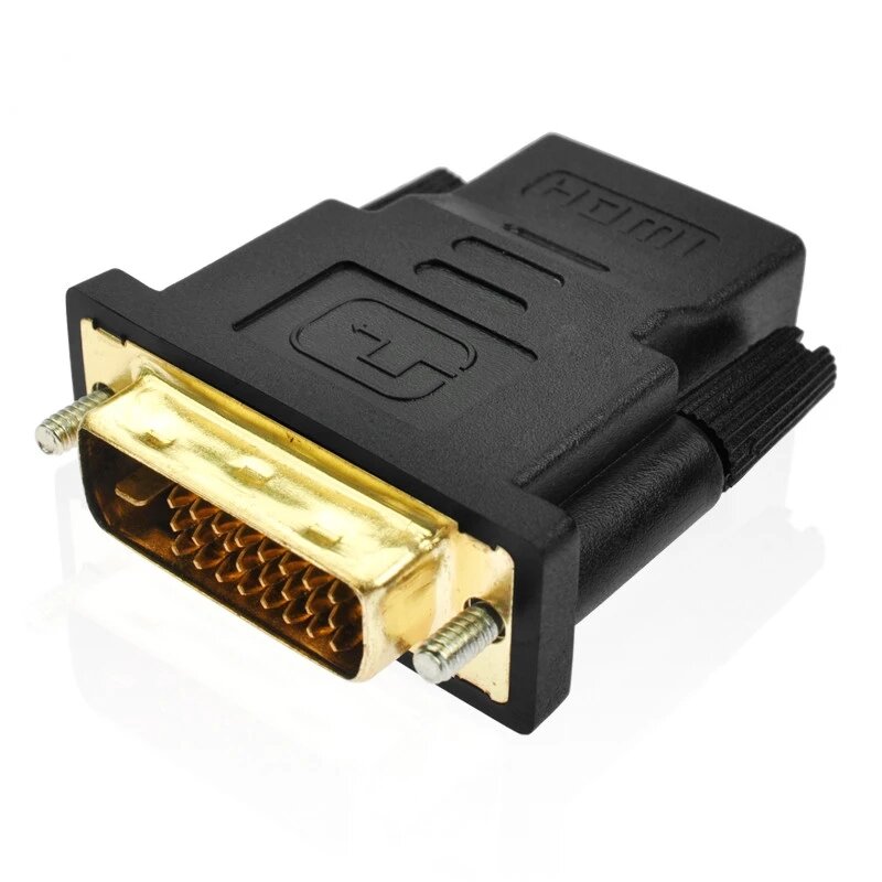 10-50pcs DVI 24+1 Male To HDMI-compatible Female Converter HDMI-compatible To DVI adapter Support 1080P for HDTV LCD