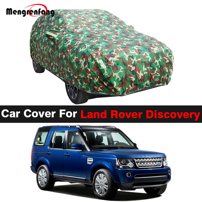 Volledige Camouflage Auto Cover Voor Land Rover Discovery 1989-2022 Waterdicht Suv Anti-Uv Zonnescherm Regen Sneeuw Wind Slip cover