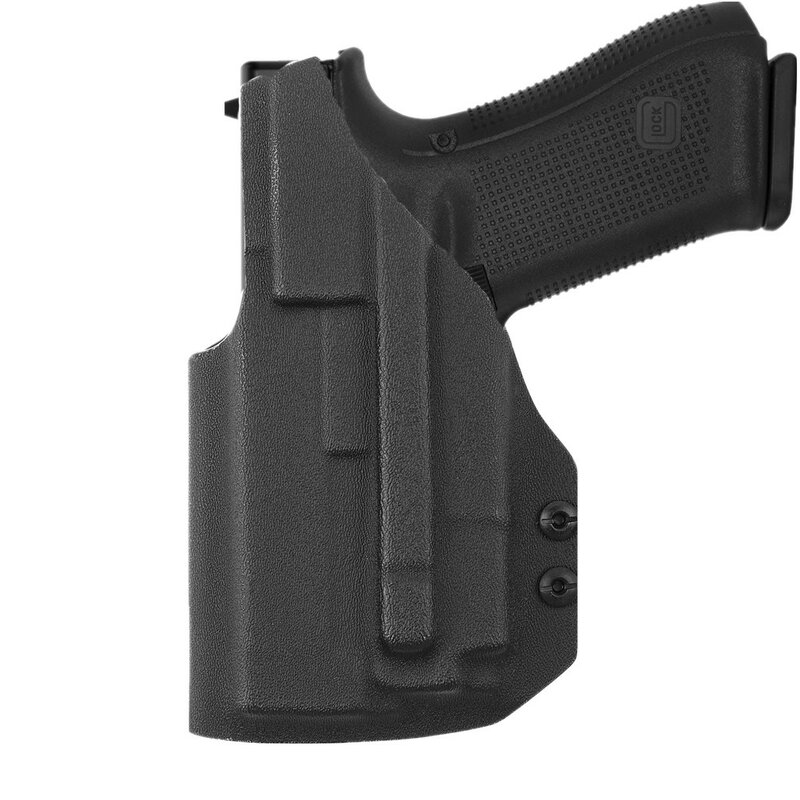 Kydex sarung pistol Internal untuk Glock, senter taktis 17 19 19X 25 31 45 MOS dengan Olight Baldr S PL Mini 2 800 Lumens GM23