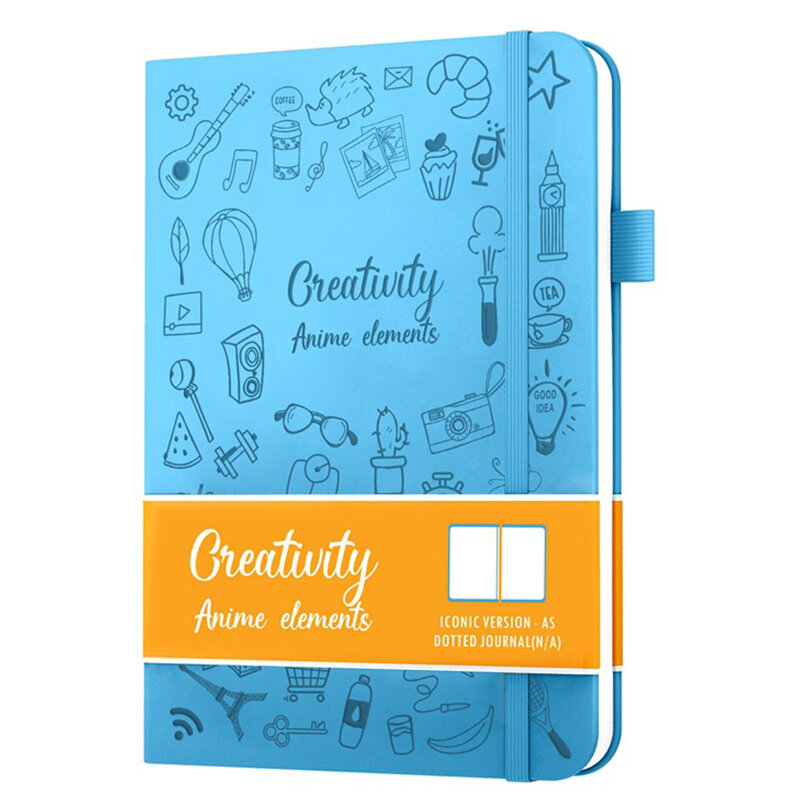 Cuaderno de cuero PU A5, encuadernación elástica, cuaderno creativo para oficina y negocios, diario para estudiantes, Bloc de notas para la escuela, papelería de oficina