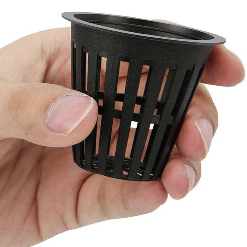 360 pak 2 inci cangkir jaring berlubang jaring lebar Filter bibir tanaman jaring Pot keranjang ember untuk hidroponik