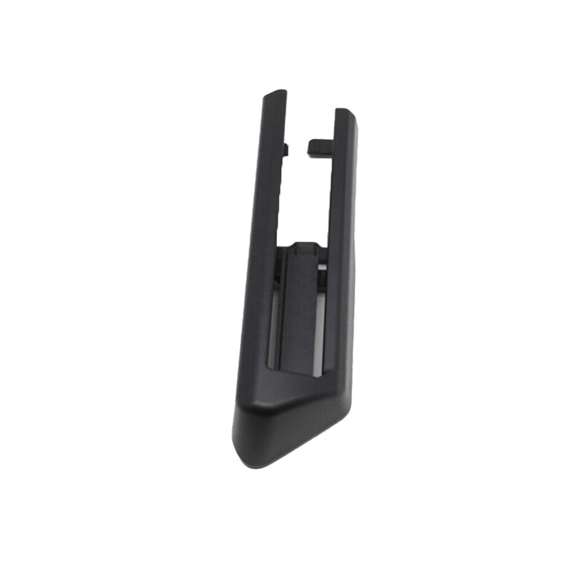 Trim dekoratif PC ABS Cover Trim jalur geser, kompatibilitas rel kursi kiri belakang hitam dengan pemasangan mudah