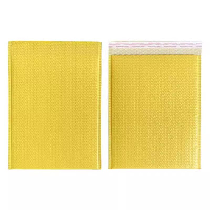 yellow Color Small Big Bubble Bags for Packing Envelope Mail Bags Bubble Mailer for Small Business Packaging Shipping Wrap 11x13
