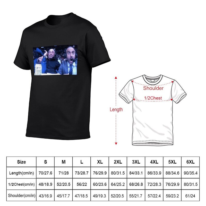 Joe Rogan Reaktion Meme T-Shirt schnell trocknendes übergroßes Herren Baumwoll T-Shirt