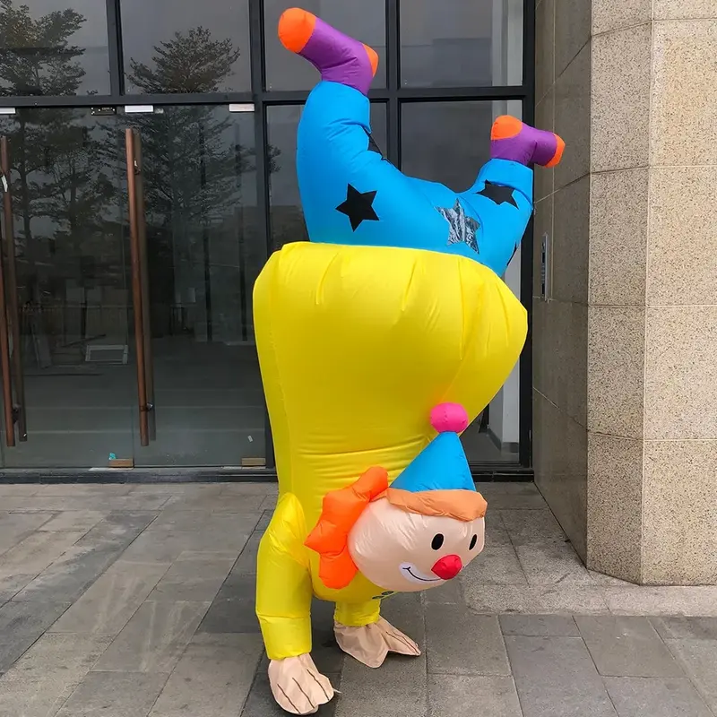Надувной костюм клоуна Handstand, забавный женский надувной костюм для взрослых