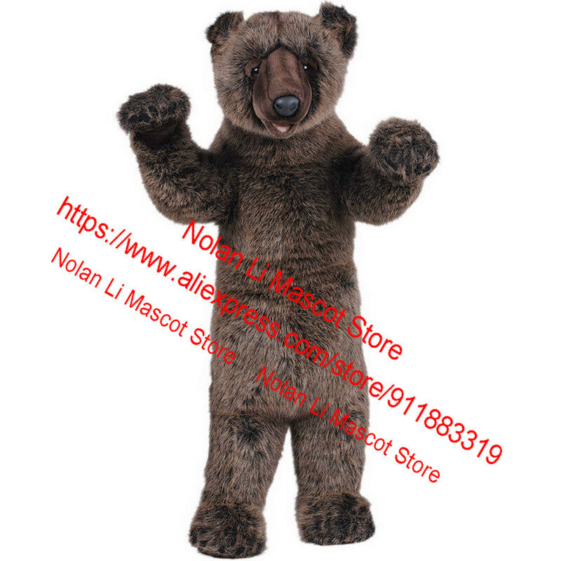 OligMaterial Brown Bear Mascot Costume, Crayon Cartoon Set, Cosplay, ixd'anniversaire, Mascotte, Cadeau publicitaire, Tim, Ventes chaudes, 975