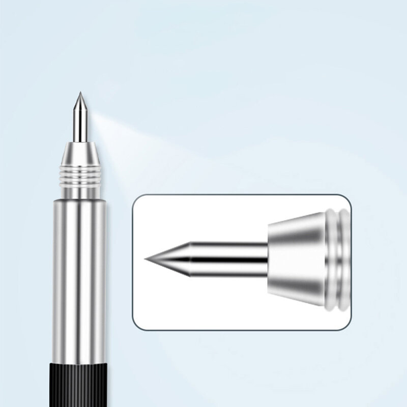 Penna per scrittura a doppia estremità 2 pezzi 2 pezzi punta in carburo di tungsteno penna per lettere da 3mm penna per marcatura