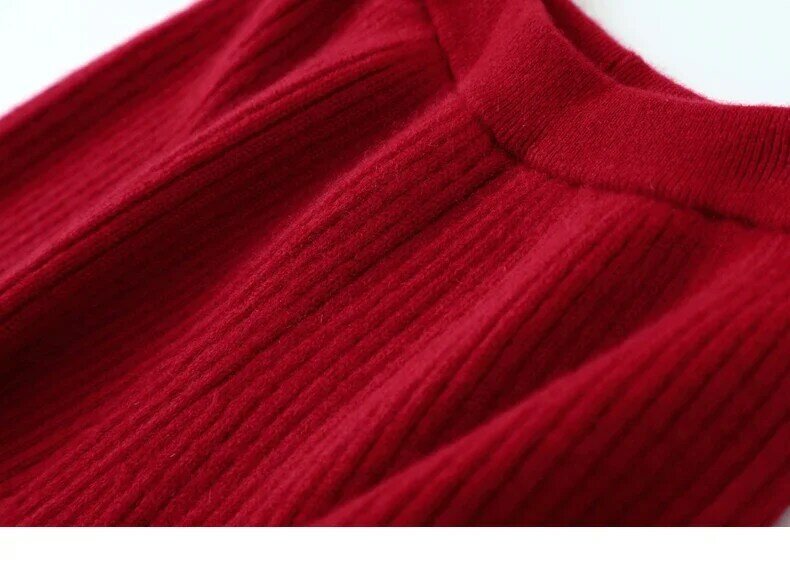 Asymmetrical Long Sweater+Flare Pants100% Cashmere Winter Warm Designer Latest Fashion for Women Clothes 2 Piece Set