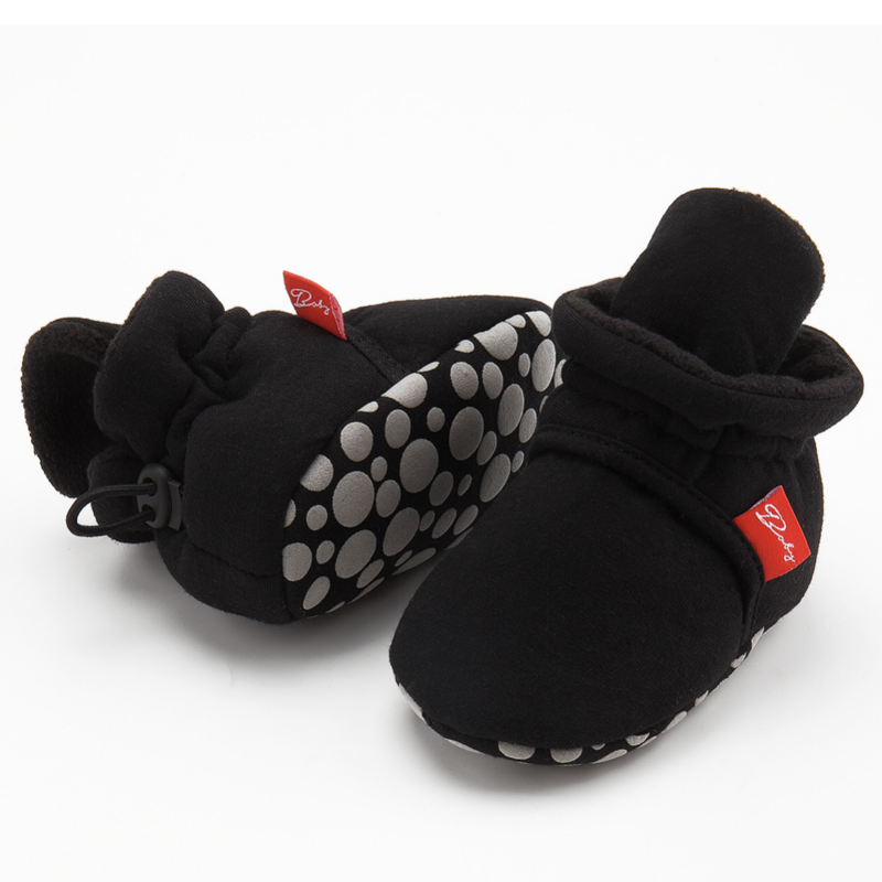 Zapatos de calcetines para bebé recién nacido, botines de primeros pasos para niño y niña, cómodos, de algodón, suaves, antideslizantes, cálidos, para cuna infantil