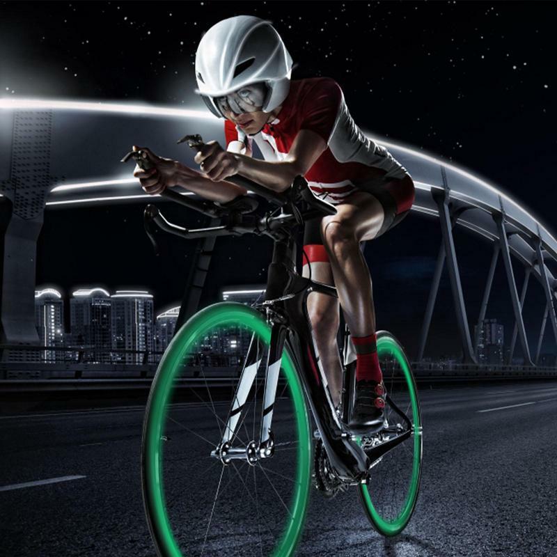 Tapas luminosas fluorescentes Rojas brillantes para coche, motocicleta, rueda de bicicleta, Cubo de neumático, decoración Universal