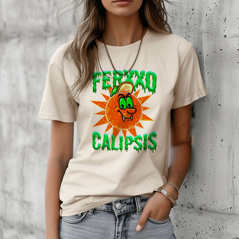 Camisetas Feid das mulheres, Tee Designer Feminino, Roupas Y2K