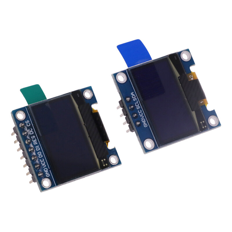 4pin 7pin colore bianco e blu 0.96 pollici 128 x64 giallo blu modulo schermo OLED per Arduino 0.96 "IIC I2C SPI comunicare