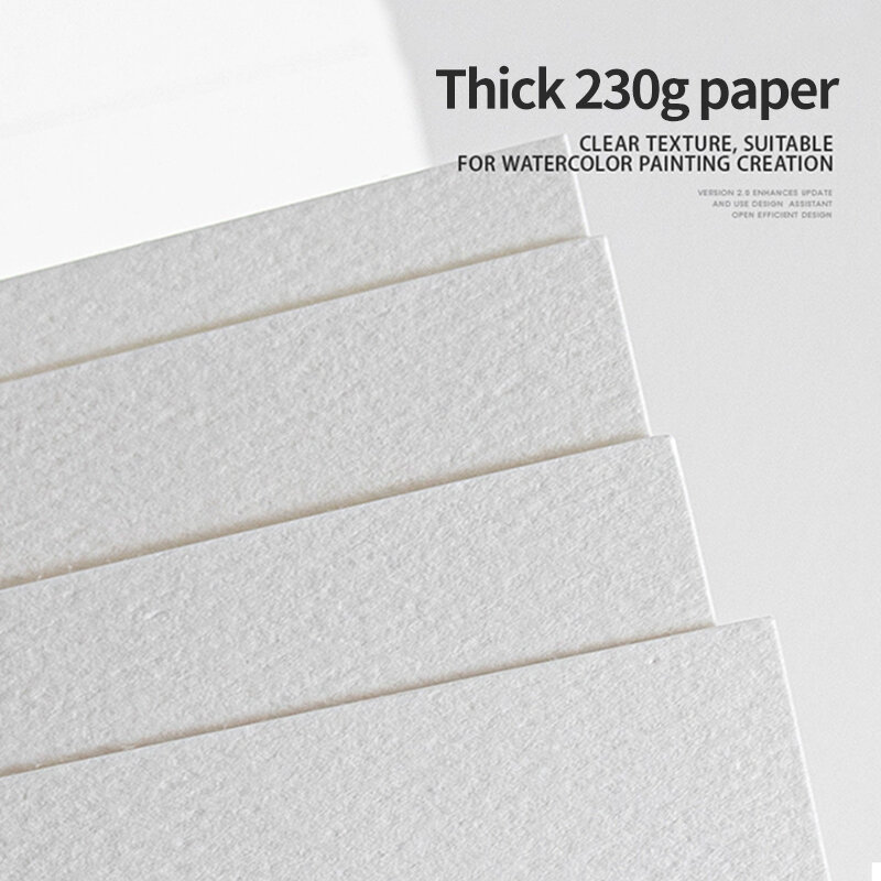 Kwadratowa książka akwarelowa MIKAILAN o średnim ziarnie 230g drewna bawełnianego kolorowego papieru dla studentów-artystów rysuje materiały artystyczne