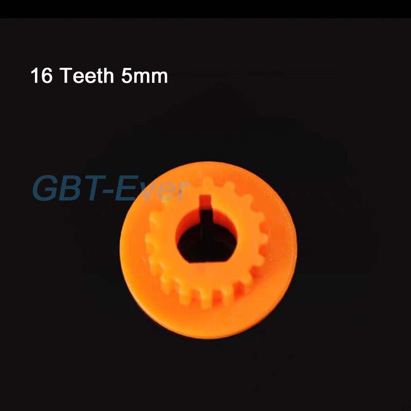 10 szt. 0.5M przekładnia z tworzywa sztucznego 15 zębów/16 zębów zabawka Model RC samochodu z otworem 3mm/4mm/5mm zębatka silnik wału koła zębate pomarańczowe koła zębate