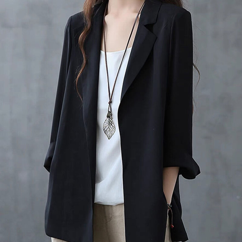 2023 Spring Summer New Solid Color Simple V-neck Long Sleeve Fashion Y2K Cardigan Women Loose Elegant All-match Casual Outwear