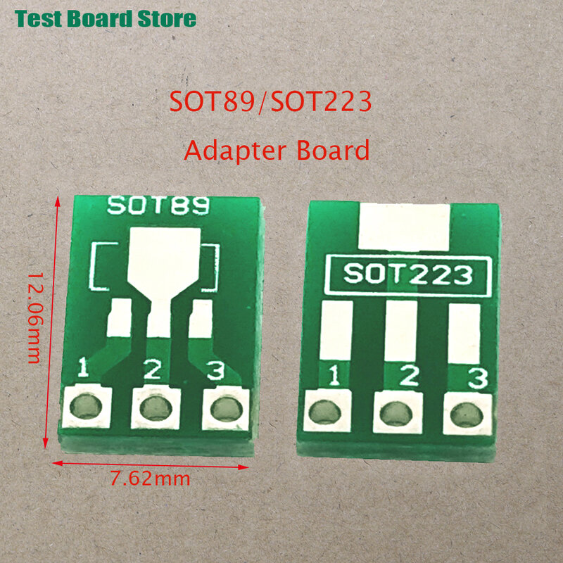 1Pce SOT89 papan adaptor, papan adaptor universal, kabel pengatur jarak 1.5mm, papan adaptor SOT223 ke DIP