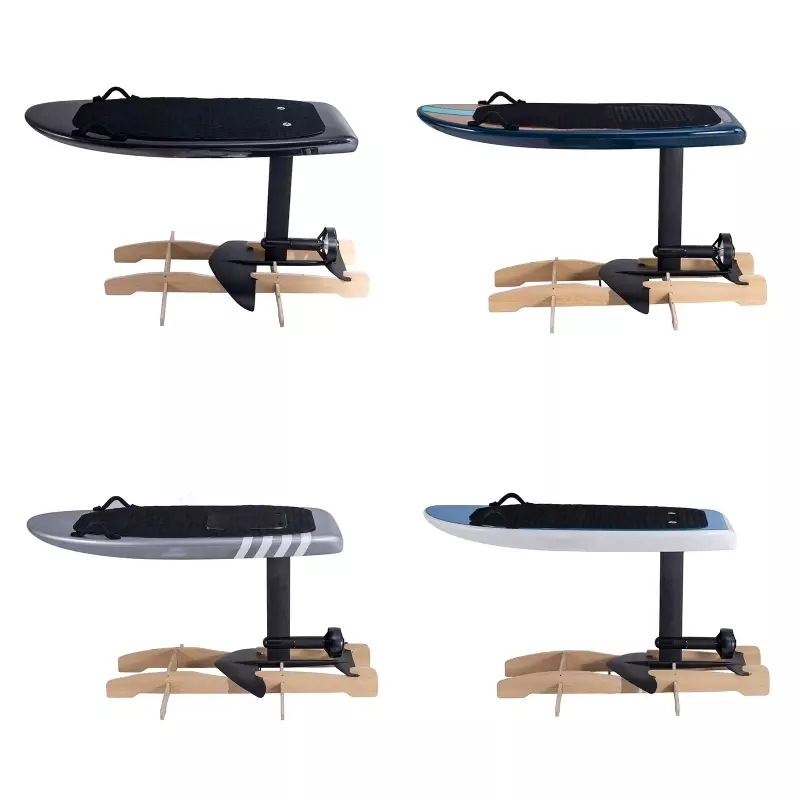 Papan Foil lectric kustom pabrik desain biru kayu papan Hidrofoil Power Surfing papan Surfboard Foil baling-baling baterai