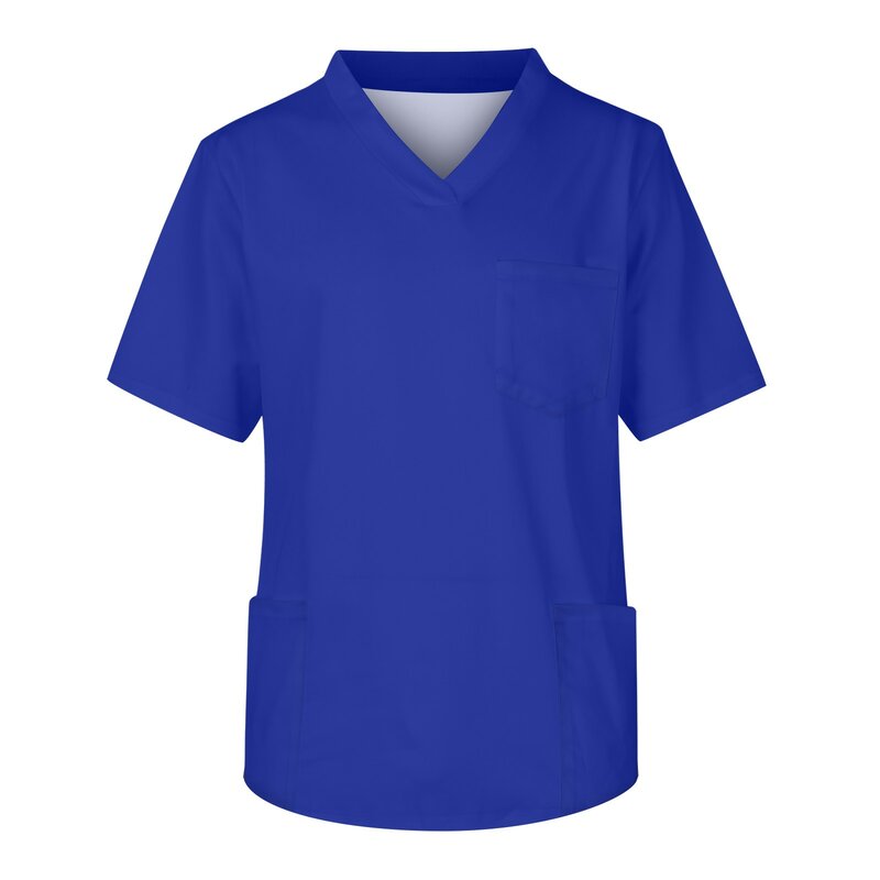 Uniforme de Soins Infirmiers pour Homme, T-Shirt à Manches Courtes et Col en V, Vêtements de Clinique de Santé
