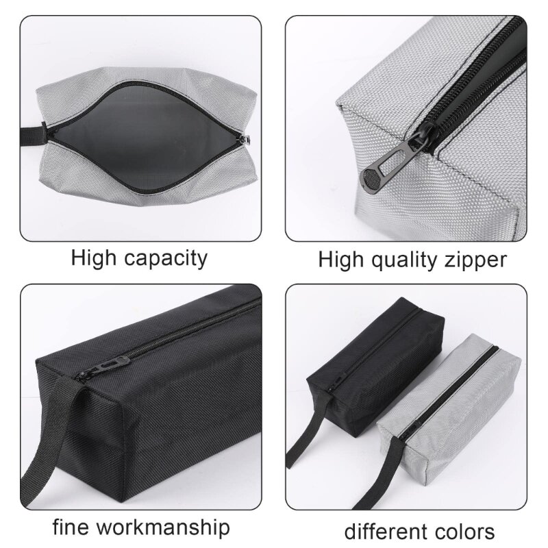 Multi functional Canvas Tool Bags Heavy Duty Zipper Tool Tote Bags Screwdriver Tool Bag for Various Repair Dropship