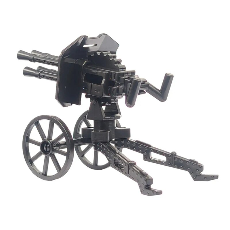 Militar Machine Gun Model Bricks, MOC Army Soldier Acessórios, Pacote de Armas, Blocos de Construção Brinquedos para Meninos, WW2