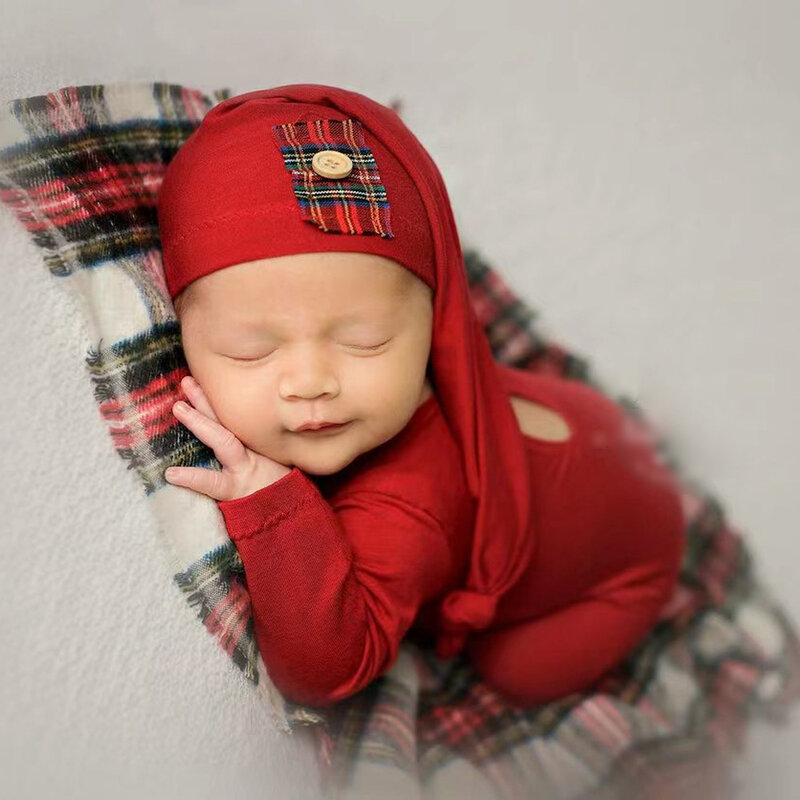Baby Outfit Neugeborenen Fotografie Requisiten Strampler Overall Weihnachten Fotografie Kleidung Studio Schießt Zubehör