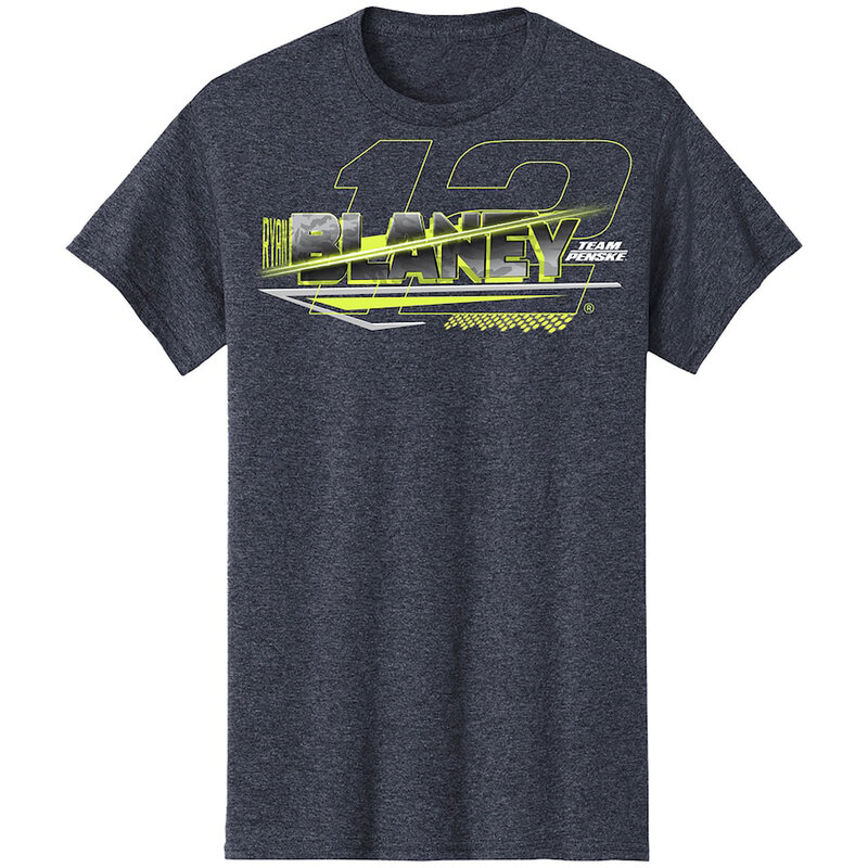 Ryan Blaney 12 Motor Sports Racing t-Shirt girocollo classica a maniche corte in cotone leggero atletico da uomo