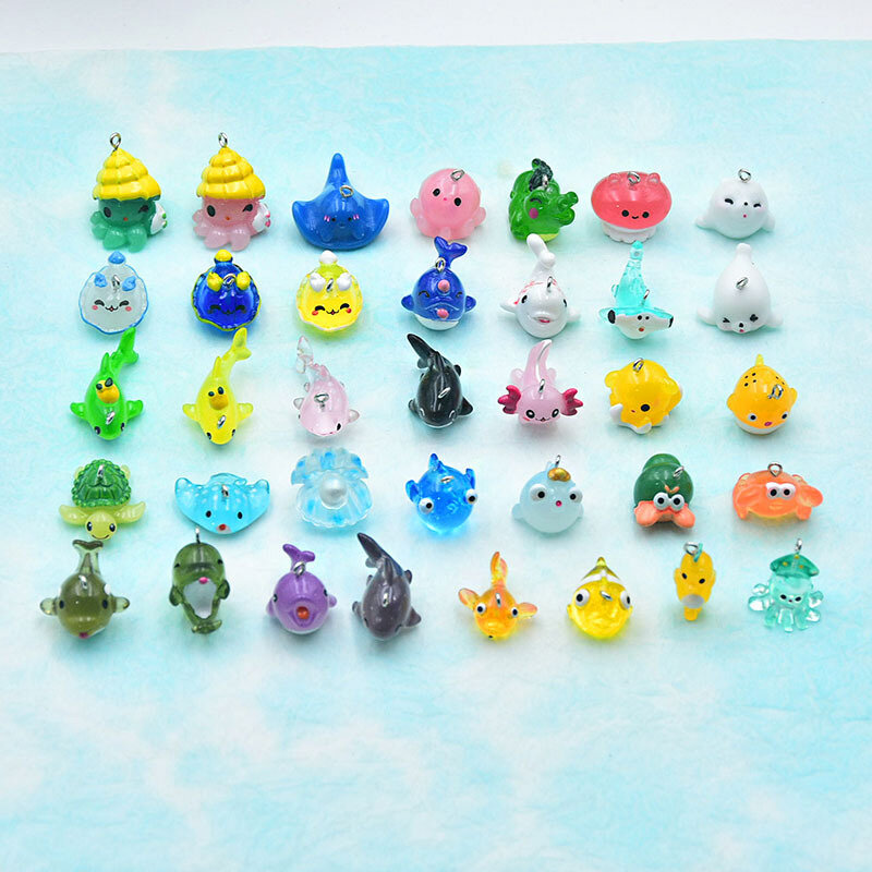 سلسلة مفاتيح أخطبوط ملونة ، مخلوق بحري ، سمك ، جمالية ، جيلي ، قرش ، سحر هاتف صغير ، حلية كاواي ، هدية لطيفة ، Y2K