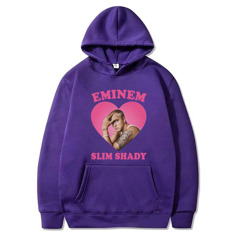 Camisola unissex de manga comprida, Rapper Eminem Love Graphics, Hoodies Hip Hop engraçados, Streetwear, pulôveres de lã para homens e mulheres