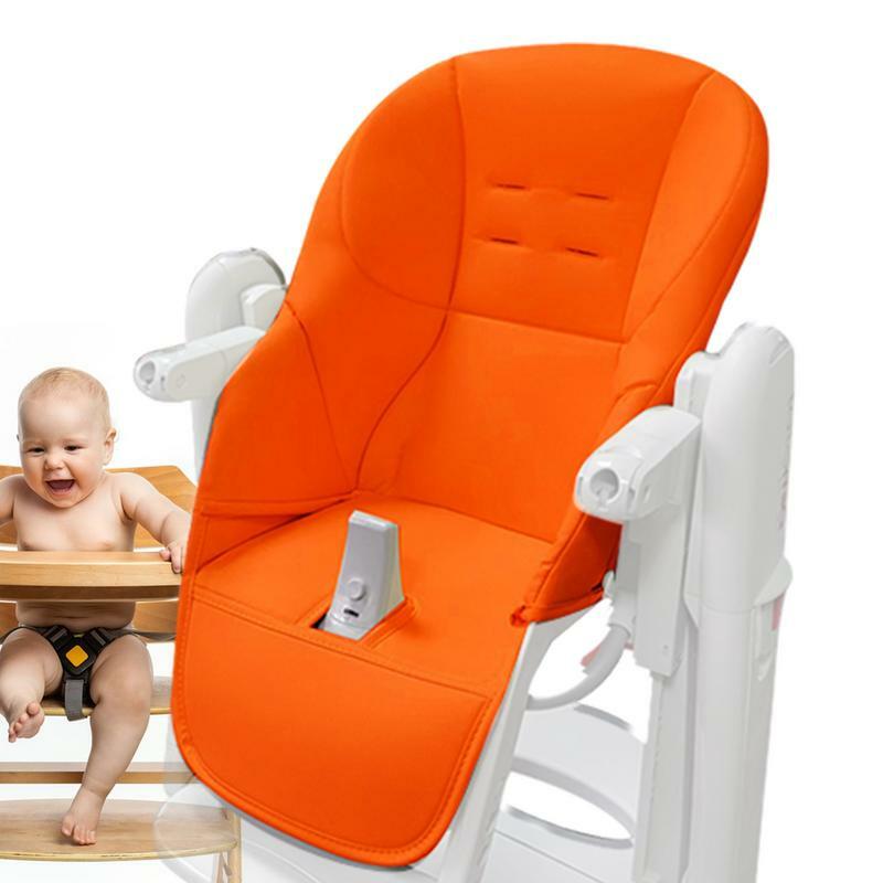 เก้าอี้สูงหุ้มเบาะหนัง PU และฟองน้ำนุ่มสบายฝาครอบเบาะนั่งสำหรับพ่อแม่มือใหม่