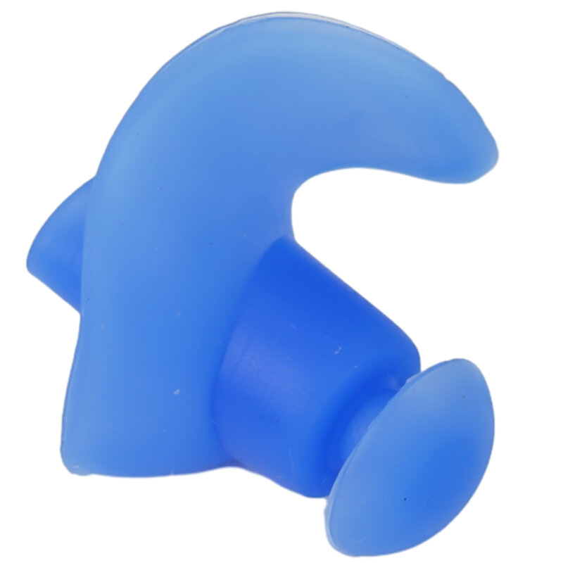 Sumbat telinga silikon ergonomis untuk berenang, desain Spiral, tahan air dan tahan bocor, kedap suara dan nyaman 1 pasang