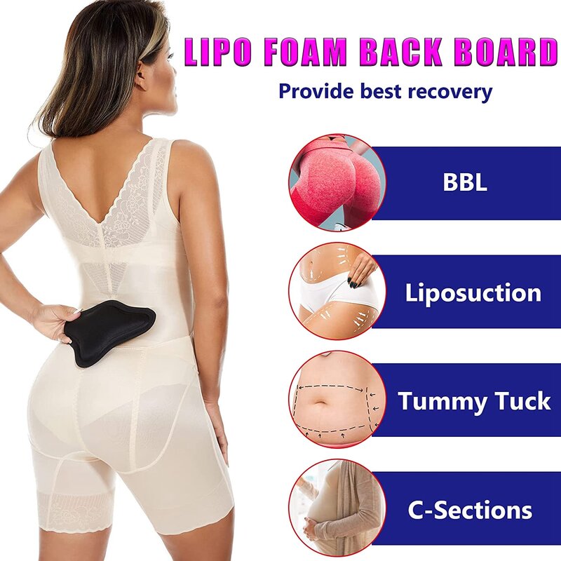 Lipo papan busa belakang, Molder pinggang BBL, papan busa Lipo kompresi belakang untuk BBL & pemulihan operasi sedot lemak