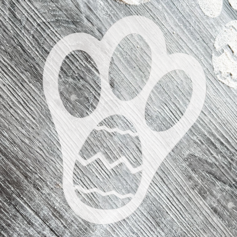 Easter Bunny Paw Stencil Holiday Egg Hunt Bunny Tracks Template Easter Gifts For Kids DIY Crafts Happy Easter Party Decorations