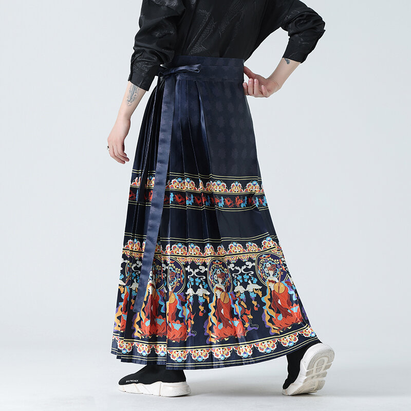 Celana Joger pria dan wanita, Bawahan rok kasual gaya Harajuku ukuran besar 5XL untuk lelaki dan perempuan